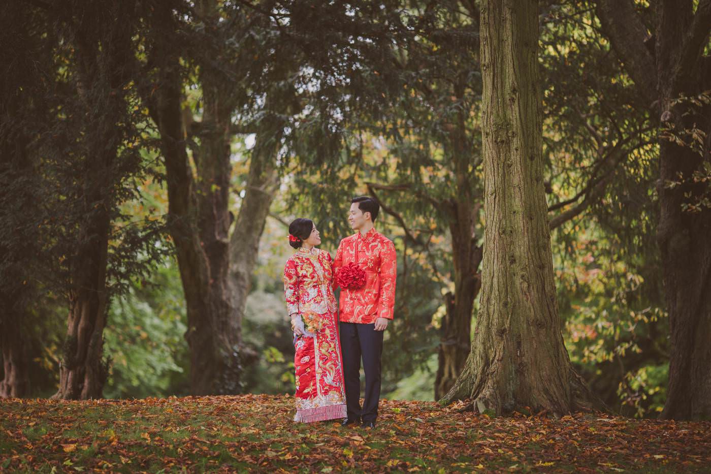 portrait of bride and groom